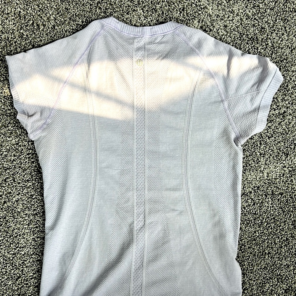 Light purple lululemon shirt